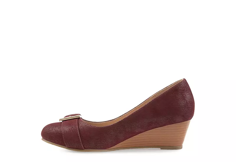 Journee Collection Womens Graysn Pump - Wine - Image 4