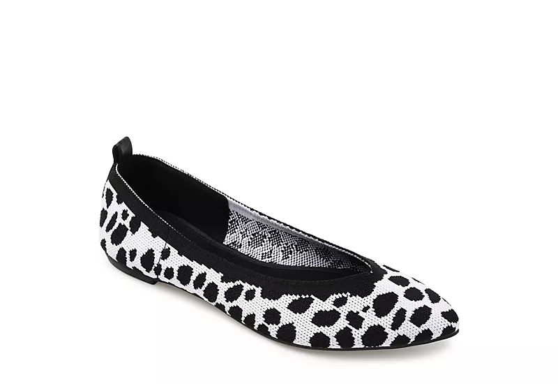 Journee Collection Womens Karise Flat - Animal
