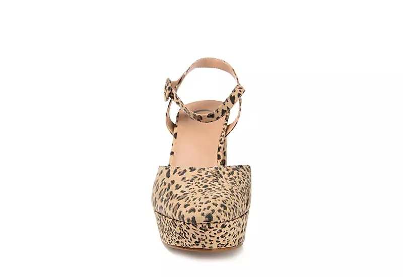 Journee Collection Womens Roslynn Platform Pump - Leopard - Image 3