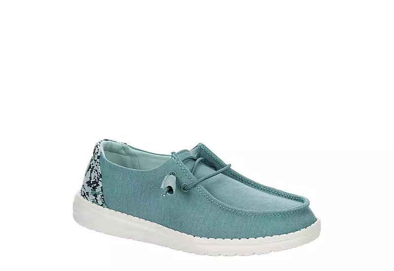 Heydude Womens Wendy Slip On Sneaker - Turquoise