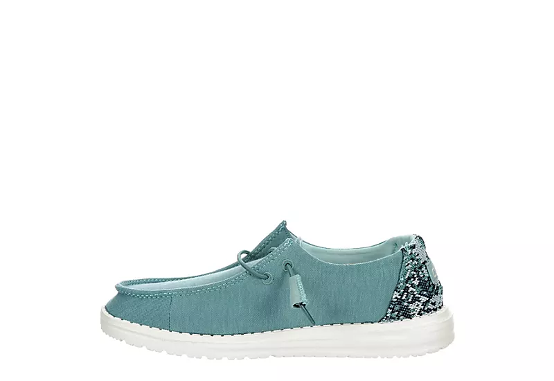 Heydude Womens Wendy Slip On Sneaker - Turquoise - Image 4