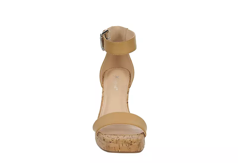 Xappeal Womens Amora Wedge Sandal - Tan - Image 3