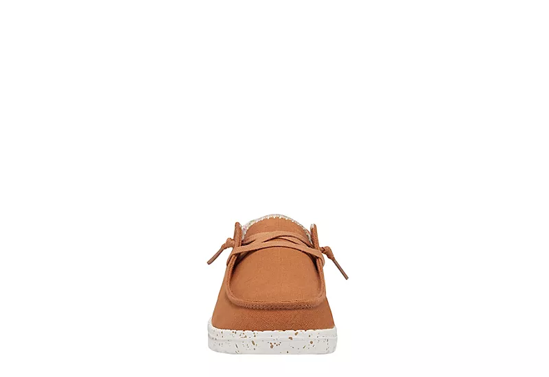 Heydude Womens Wendy Slip On Sneaker - Coral - Image 3