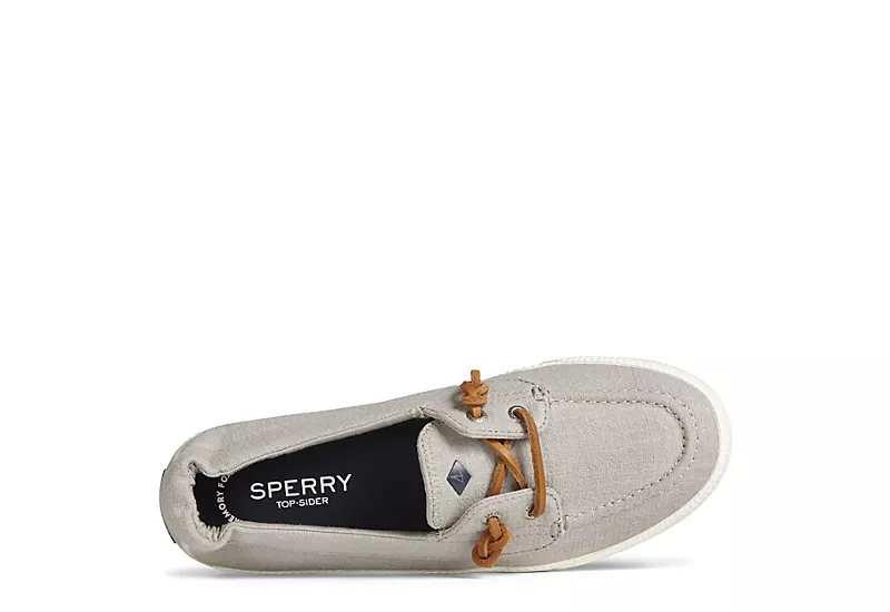 Sperry Womens Lounge Away 2 Boat Shoe - Grey - Image 5
