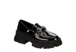 Steve Madden Womens Trifecta Loafer - Black