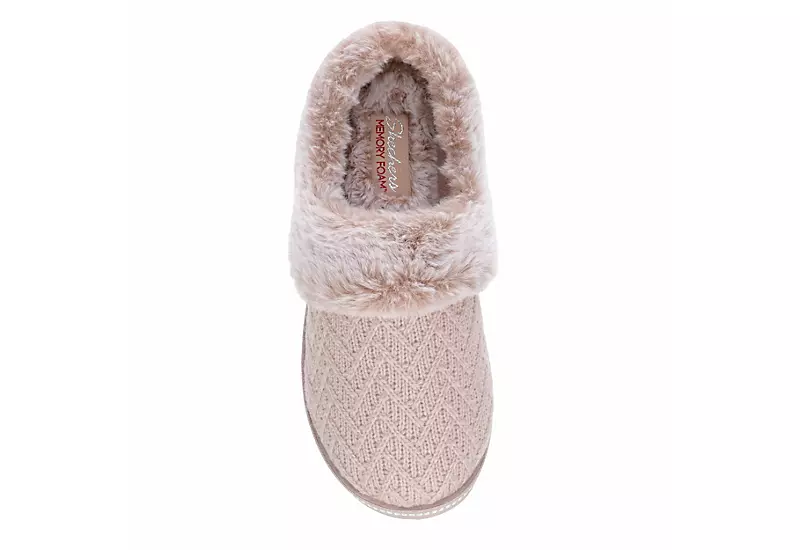 Skechers Womens Cozy Campfire Home Essential Slipper - Blush - Image 6