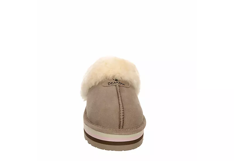 Bearpaw Womens Retro Loki Slipper - Stone - Image 3