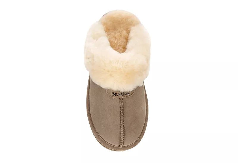 Bearpaw Womens Retro Loki Slipper - Stone - Image 6