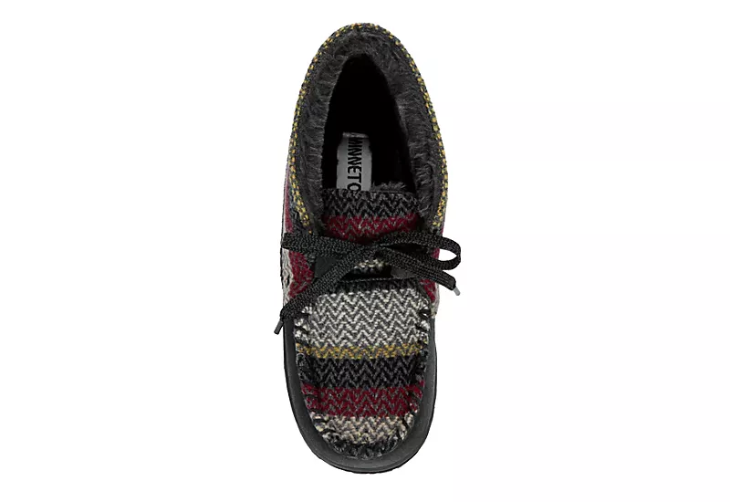 Minnetonka Womens Jenn Bootie Slipper - Dark Grey - Image 6