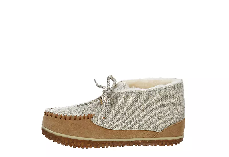 Minnetonka Womens Jenn Bootie Slipper - Tan - Image 4