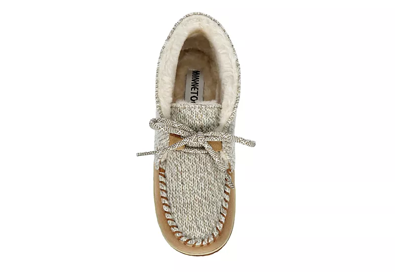 Minnetonka Womens Jenn Bootie Slipper - Tan - Image 6