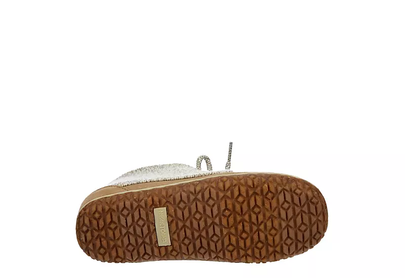 Minnetonka Womens Jenn Bootie Slipper - Tan - Image 7