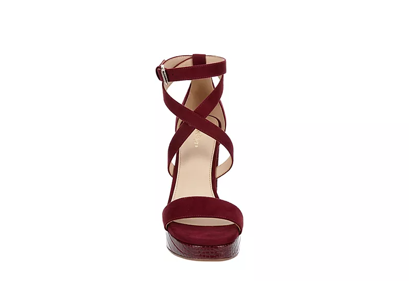 Limelight Womens Lainey Platform Sandal - Wine - Image 3