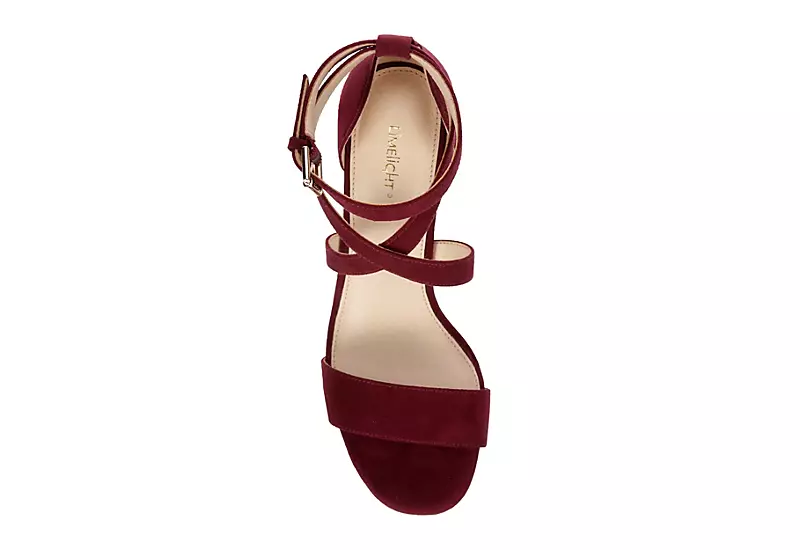 Limelight Womens Lainey Platform Sandal - Wine - Image 6