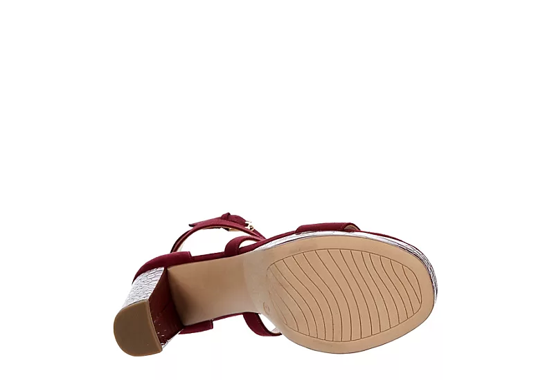 Limelight Womens Lainey Platform Sandal - Wine - Image 7