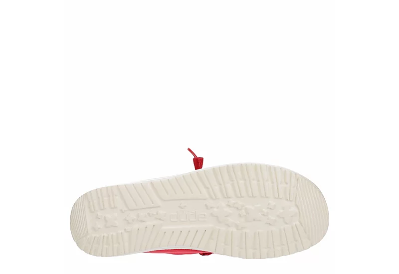 Heydude Womens Wendy Slip On Sneaker - Red - Image 7