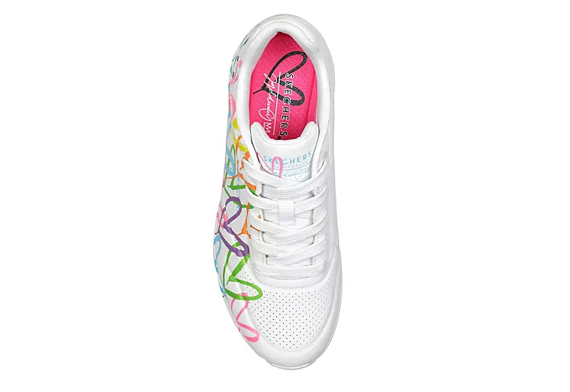 Skechers Womens Uno 2 Sneaker - White - Image 4