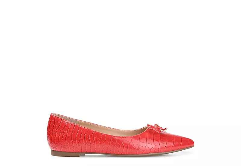 Journee Collection Womens Devalyn Flat - Red - Image 2