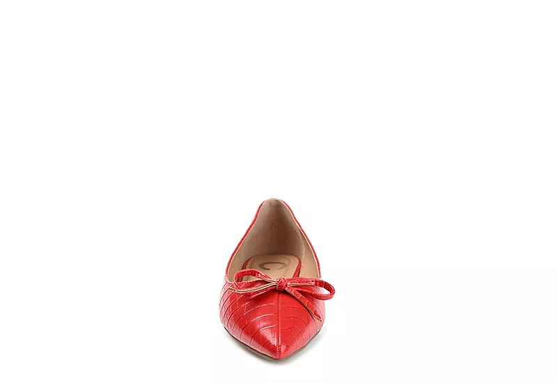 Journee Collection Womens Devalyn Flat - Red - Image 3