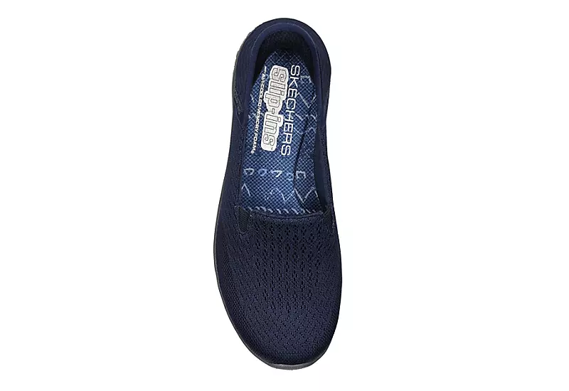 Skechers Womens Slip-ins Reggae Fest 2.0 Guiding Sneaker - Navy - Image 4