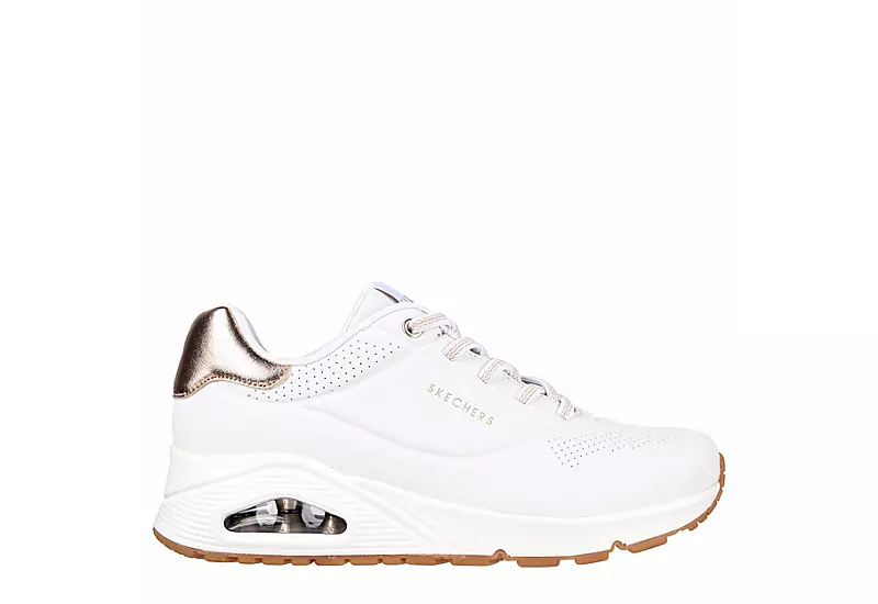 Skechers Womens Uno Sneaker - White - Image 2