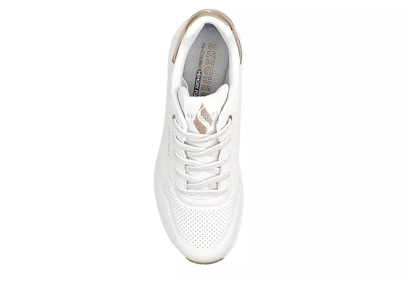 Skechers Womens Uno Sneaker - White - Image 4