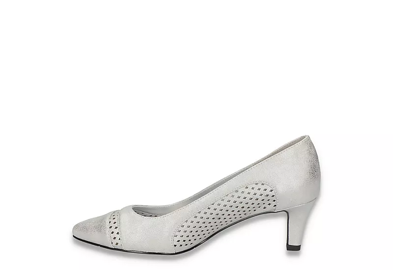 Easy Street Womens Ansen Pump - Silver - Image 4