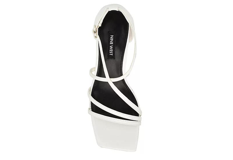 Nine West Womens Rolga Wedge Sandal - White - Image 4