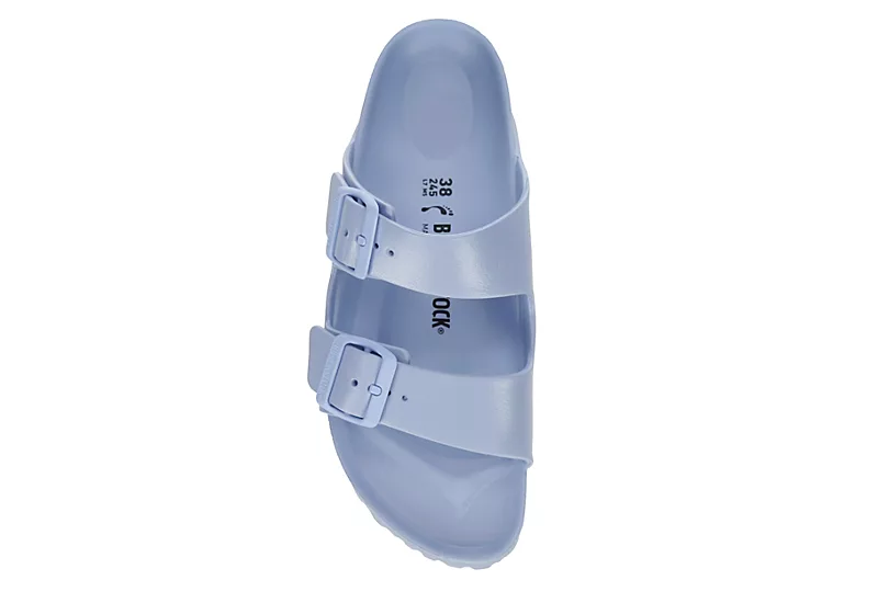 Birkenstock Womens Arizona Essentials Slide Sandal - Pale Blue - Image 6