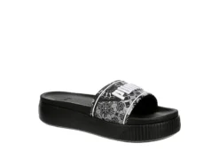 Puma Womens Platform Slide Zellige Sandal - Black
