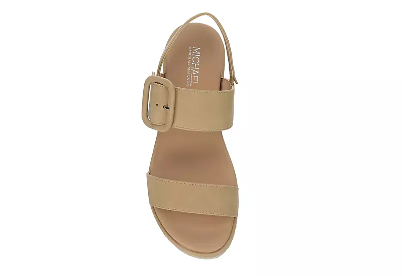 Michael By Michael Shannon Womens Kira Platform Sandal - Beige - Image 7