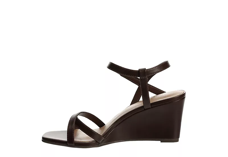 Michael By Michael Shannon Womens Lulu Wedge Sandal - Espresso - Image 4
