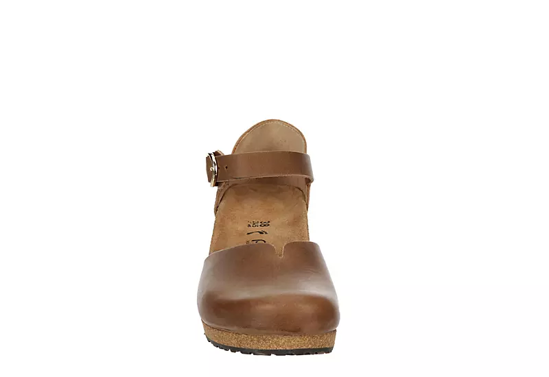 Birkenstock Womens Mary Wedge Sandal - Cognac - Image 3