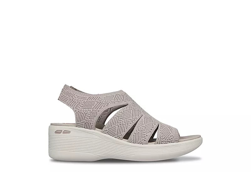 Skechers Womens Pier Lite-memory Maker Sandal - Taupe - Image 2