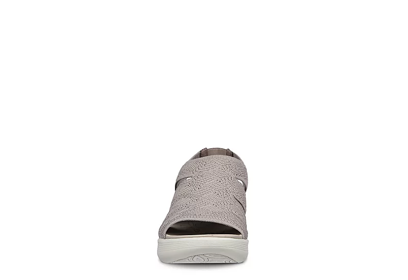 Skechers Womens Pier Lite-memory Maker Sandal - Taupe - Image 3