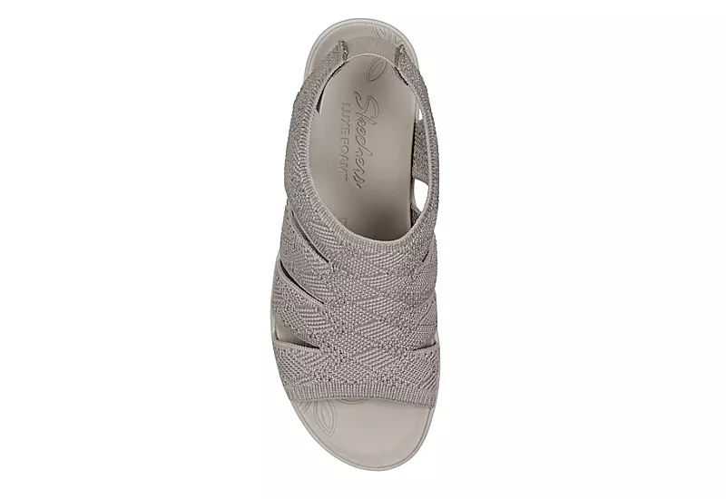 Skechers Womens Pier Lite-memory Maker Sandal - Taupe - Image 6