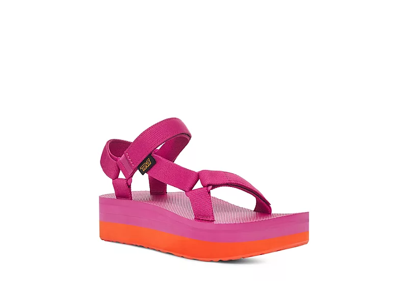 Teva Womens Flatform Universal Platform Outdoor Sandal - Fuschia