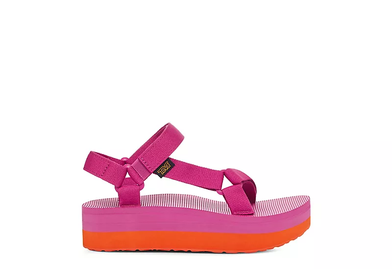 Teva Womens Flatform Universal Platform Outdoor Sandal - Fuschia - Image 2