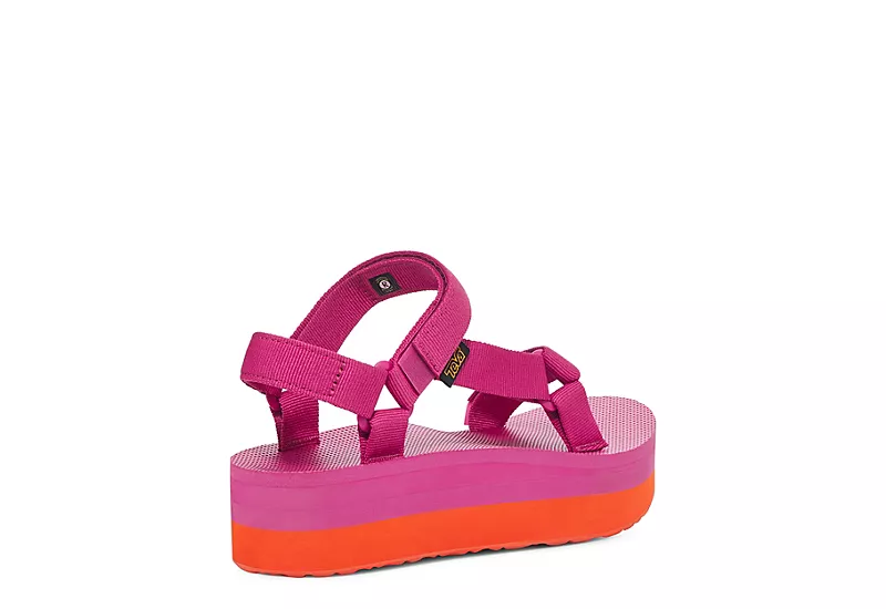 Teva Womens Flatform Universal Platform Outdoor Sandal - Fuschia - Image 4