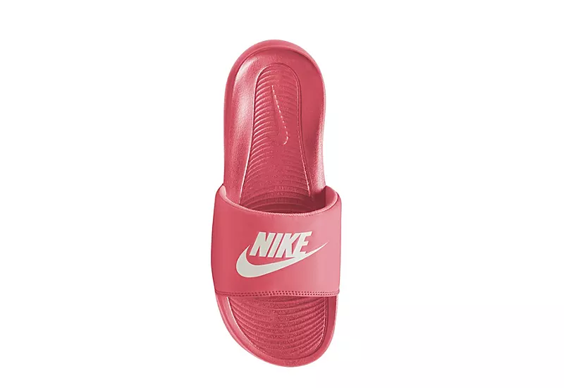 Nike Womens Victori One Slide Sandal - Coral - Image 4