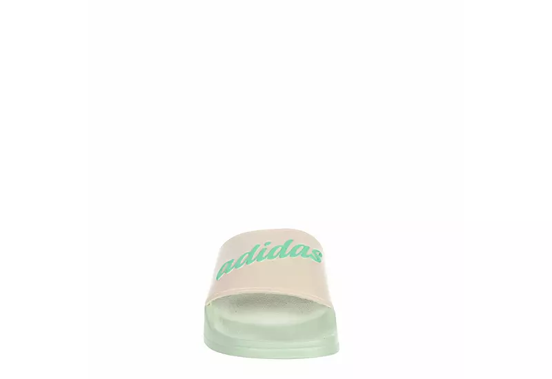 Adidas Womens Adilette Shower Slide Sandal - Pale Pink - Image 3