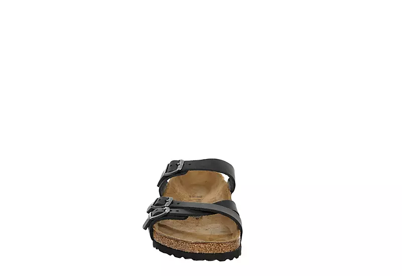 Birkenstock Womens France Footbed Sandal - Black - Image 3