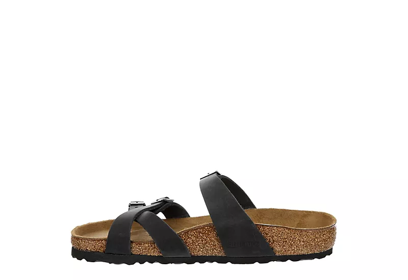 Birkenstock Womens France Footbed Sandal - Black - Image 4