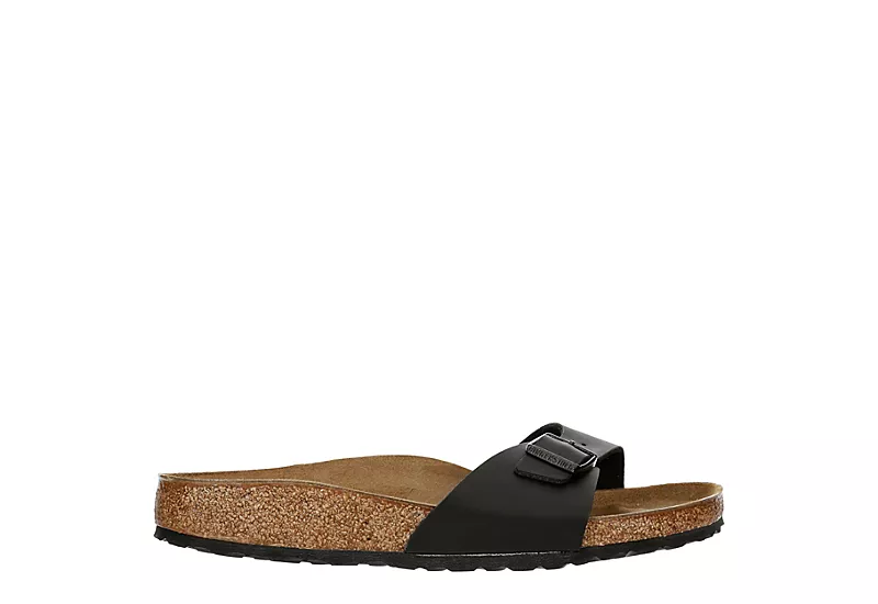 Birkenstock Womens Madrid Footbed Sandal - Black - Image 2