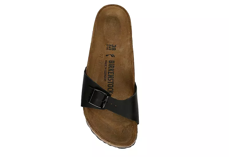 Birkenstock Womens Madrid Footbed Sandal - Black - Image 6
