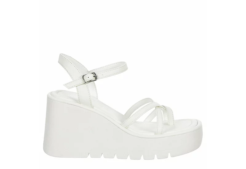 Madden Girl Womens Vaultt Wedge Sandal - White - Image 2