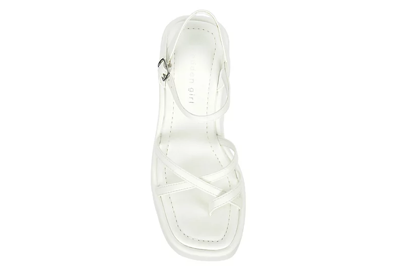 Madden Girl Womens Vaultt Wedge Sandal - White - Image 6