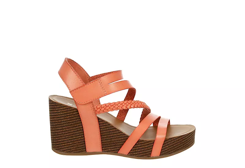 Xappeal Womens Maggy Wedge Sandal - Coral - Image 2