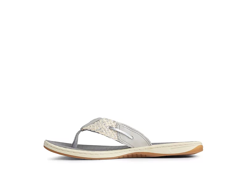 Sperry Womens Parotfish Flip Flop Sandal - Grey - Image 3
