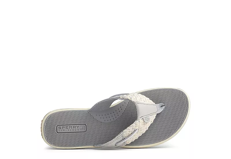 Sperry Womens Parotfish Flip Flop Sandal - Grey - Image 5